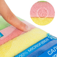Салфетка из плотной микрофибры LAIMA MULTI PACK PRO COLOUR 40, 40x40 см, комплект 4 шт. 607793