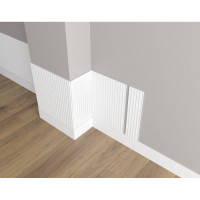 Панель стеновая "Грани" ударопрочная, влагостойкая, под покраску Decor-Dizayn 150x10x3000 мм DD903 (3m)