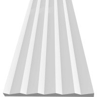 Панель стеновая "Грани" ударопрочная, влагостойкая, под покраску Decor-Dizayn 150x10x3000 мм DD903 (3m)