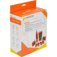 Кабельный тестер с измерением длины и трассировкой кабельных линий LANMASTER 8 ответных частей LAN-PRO-L/TPK-N-8R