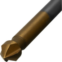 Зенковка конусная под М3, HSS, по металлу, цилиндрический хвостовик Denzel 72301