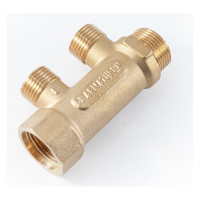 Латунный коллектор PROFACTOR в/н 3/4" х 2 вых 1/2"нар PF MF 262.2