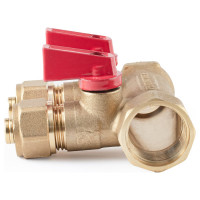 Коллектор с шаровыми кранами PROFACTOR в/н 3/4" х 2 вых 16 цанга PF MVP 266.2