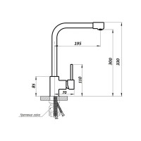 Смеситель для кухни WISENT (белый) W4998-7-18