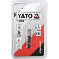 Зенкер конический 6.3 мм, HEX YATO YT-44721