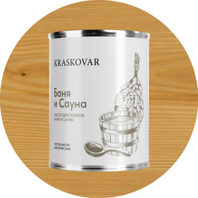 Масло Kraskovar «Баня и Сауна» Бесцветный 0,75л 1365