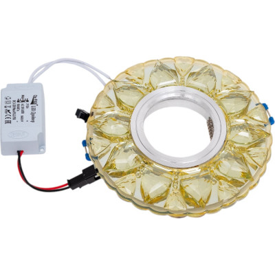 Встраиваемый светильник De Fran SMD/MR16 4000К хром+ прозрачный (SMD 3Вт 330Лм), FT 989 CHW