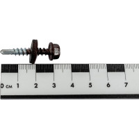 Кровельный саморез Госкреп 4,8x28 RAL 8017, коричневый шоколад, 60 шт., пл. конт. 280 мл 2-0017340