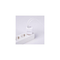 Быстрое зарядное устройство SONNEN сетевое 220В, USB QC 3.0 + Type-C PD 20 Вт, 3 А, белое, 455505