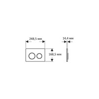 Панель смыва AQUATEK KDI-0000028 (006E1) белая, закаленное стекло 00000122448