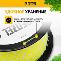 Леска FLEX CORD круглая 1.6 мм, 408 м, на DIN катушке для триммера Denzel 96268