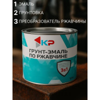 Грунт-эмаль 3в1 КР красно-коричневая 0,9 кг 4610044291584