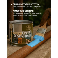 Грунт-эмаль 3 в 1 Радугамалер голубая 1,9 кг 4640000602840