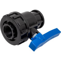 Шаровой компрессионный кран ПОЛИТЭК ВР/ВР 1x3/4 ТПК-АКВА, 551220134