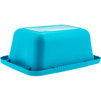 Пластмассовый прямоугольный таз PALISAD home 25 л, бирюзовый 929935