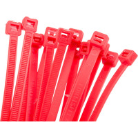 Нейлоновые стяжки FORTISFLEX КСС 5х300 красный 100 штук 61330