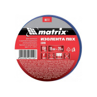 Изолента MATRIX ПВХ, 19 мм х 20 м, синяя, 150 мкм 88777