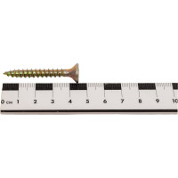 Шуруп крепежная техника жёлтый цинк 6,0x45, 250 шт. 431402 БК