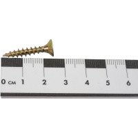 Шуруп крепежная техника жёлтый цинк 4,5x25, 950 шт. 431358 БК