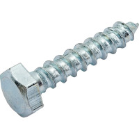 Шуруп с шестигранной головкой Качественный КРЕПЕЖ 6х30, 150 шт. 0300537 КЧ