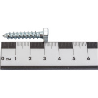 Шуруп с шестигранной головкой Качественный КРЕПЕЖ 6х30, 150 шт. 0300537 КЧ