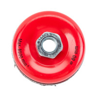 Щетка чашечная усиленная для УШМ (жгутированная стальная проволока 0,5 мм, 80 мм) MIRAX 35144-080