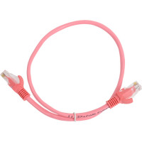 Многожильный патч-корд Cablexpert UTP кат.5e, 0.5м, литой, розовый PP12-0.5M/RO