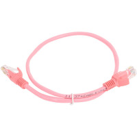Многожильный патч-корд Cablexpert UTP кат.5e, 0.5м, литой, розовый PP12-0.5M/RO