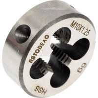 Плашка М10х1.25мм D-30мм HSS4341 АвтоDело 40882 15246