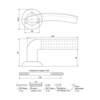 Дверные ручки Code Deco H-14026-A-AB 27184