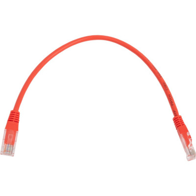 Патч-корд TWT RJ45-RJ45, 4 пары, UTP, категория 5е, 0.3 м, оранжевый 45-45-0.3-OR