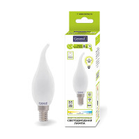 Светодиодная лампа General Lighting Systems Филамент матовый E14 8Вт 580Лм 6500К Холодный белый свет Свеча на ветру GLDEN-CWS-M-8-230-E14-6500 655300