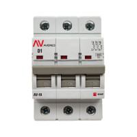 Автоматический выключатель EKF AVERES AV-10, 3P, 1A, 10kA mcb10-3-01D-av