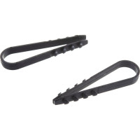 Дюбель хомут Экопласт 11-18 мм, черный, 100 шт. 40418BL