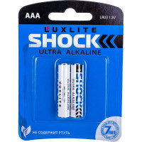 Батарейки Luxlite Shock ААА 2 штуки в блистере BLUE 6972