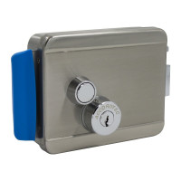 Электромеханический накладной замок ACCORDTEC НЗ, универсальный, цилиндр снаружи AT-EL101 AT-02348