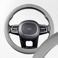 Оплетка SKYWAY Standart-2 М Серая экокожа S01102482