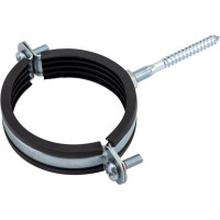 Хомут Uni-Fitt 2 1/2" 75-80 мм с резиновым уплотнителем, шпилькой и дюбелем 850U8800
