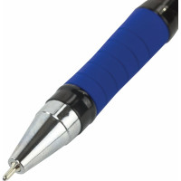 Ручка 12 шт в упаковке BRAUBERG шариковая масляная с грипом Model-XL PRO СИНЯЯ узел 05 мм линия 025 мм  143249