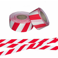 Оградительная лента INTERFIX бело-красная, 50 мм, 1 шт. 30160