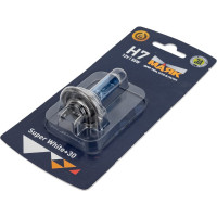 Лампа Маяк H7, 12V, 55W PX26d Super White+30%, в блистере 48138