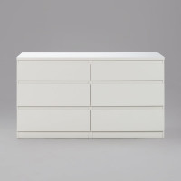 Комод Гуд ЛАКК КАСТОР 6 ящиков, 129x39x71 см, белый 2.03.02.080.1