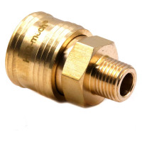 Соединение быстросъемное пневматическое HQ-SM14 «мама»-нар. резьба 1/4" (латунь) HQ-mech УТ000002466