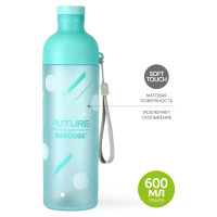 Бутылка для воды BAROUGE ACTIVE LIFE с нескользящим покрытием BP-917/60 600 мл/голубой