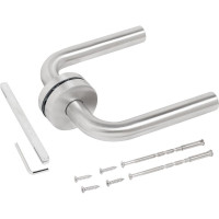 Комплект ручек Стандарт 0204 SS (35-70) INOX нерж. сталь 14870