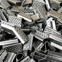 Стальная скрепа КОРДЛЕНД 15x27x0,5 для ПП ленты 15 мм, 1000 шт. PP-16 KREP-00623