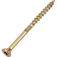 Саморез с фрезой по дереву INFIX потайной, 3.5x50 мм, ЦЖ, TX15, 100 шт. 60018