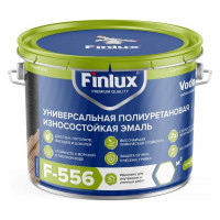 Полиуретановая ударопрочная эмаль Finlux F-556 Universal ral, белый, 6 кв.м. 4603783206537