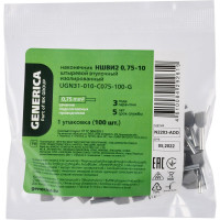 Наконечник ншви2 GENERICA 0,75-10  из/фл (100шт/упак) UGN31-010-C075-100-G