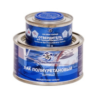 Полиуретановый лак POLIMER MARINE двухкомпонентный 2к, матовый, 0.5 кг 0.5ЛПМ